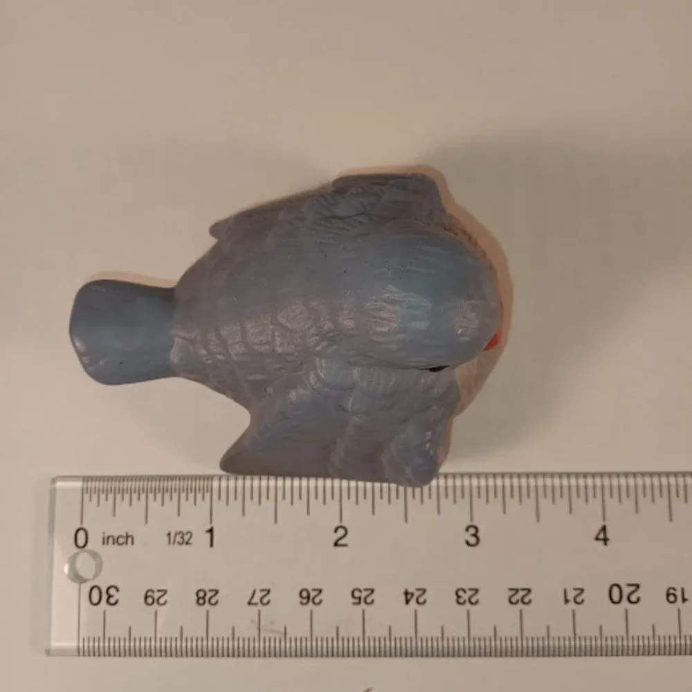 Blue Ceramic Bird in Wicker Nest - Decorative Home Accent